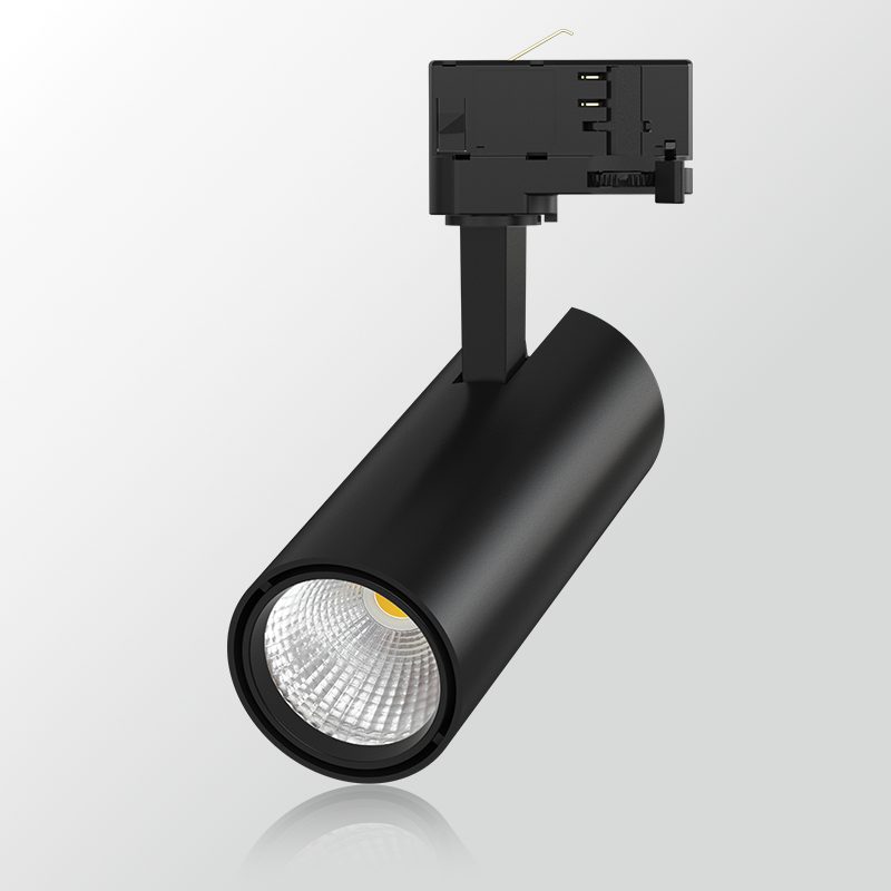F1 Plus integrated LED track light, 10 W, rear three-quarter view