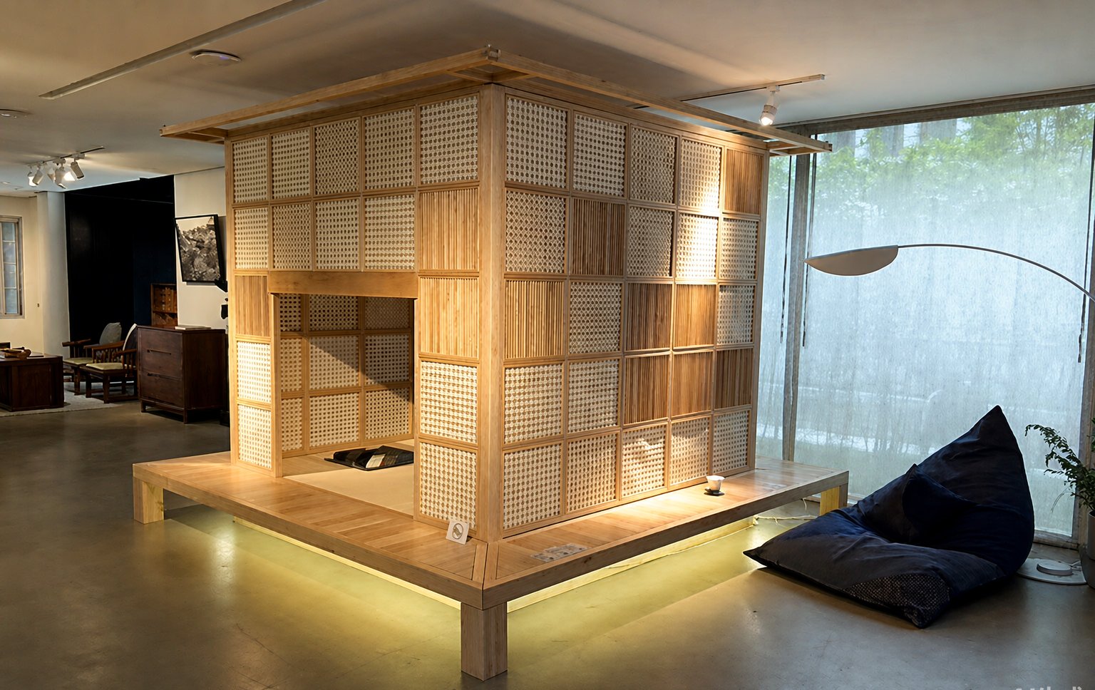 Residential — full scene with track lighting
