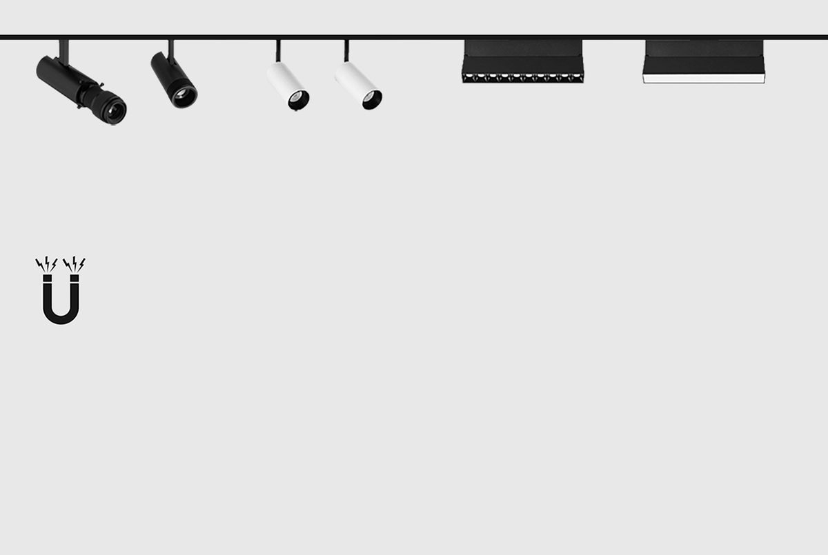 20 Series magnetic track — view 2
