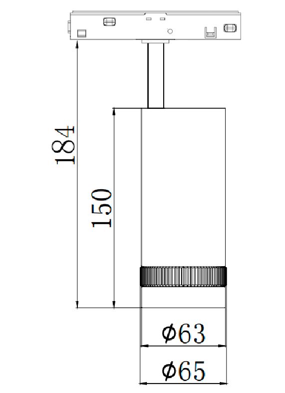 20 Series magnetic track — view 9