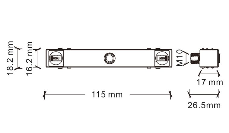 20 Series magnetic track — view 12
