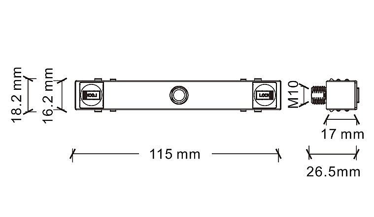 Mean Well Power Supply — 48V Magnetic track lighting component LX-48V20-MW