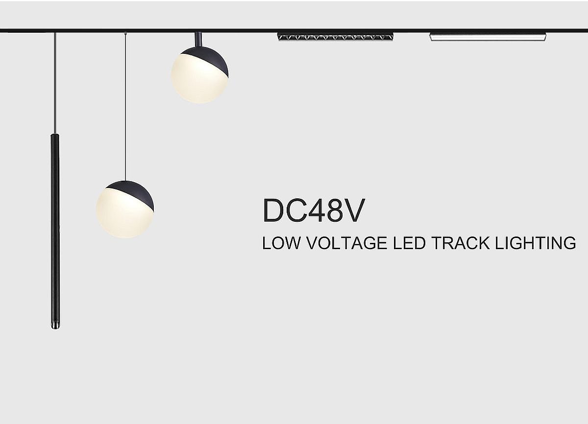 Long Flexible Connector — 48V Magnetic track lighting component LX-48V20-FXL